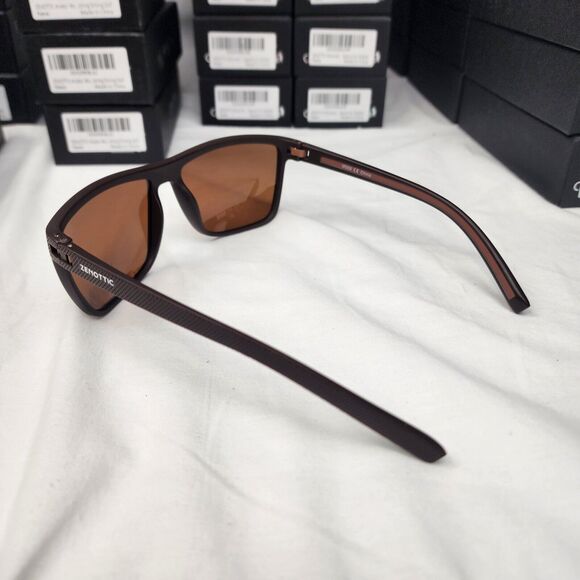 Polarized Sunglasses for Men Lightweight TR90 Frame UV400 Protection Square Sun - Picture 6 of 11